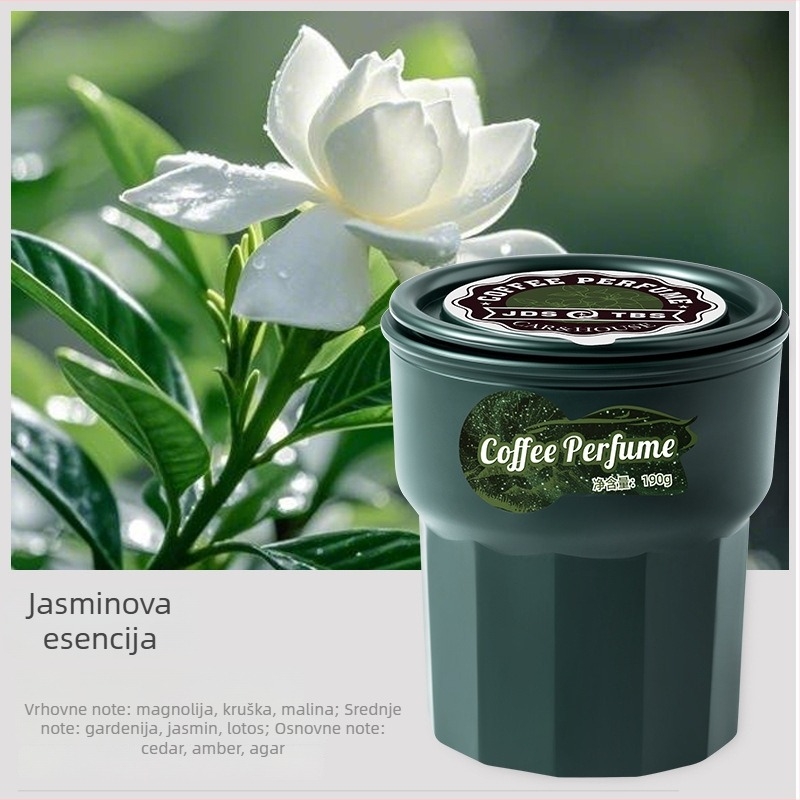 Automobilski balzam za aromu s Gardenia mirisom, zapreminom 50–100 ml, vrijeme isparavanja 31–60 dana, pričvršćivanje na sjedalo, plastični