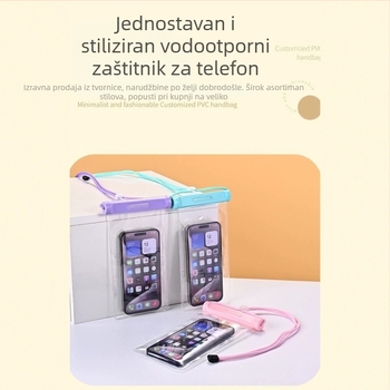 TPU vodootporna torbica za telefon, prozorna i osjetljiva na dodir, pogodna za ronjenje, plažu i kampiranje