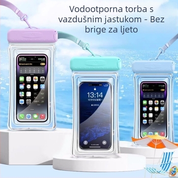 TPU vodootporna torbica za telefon, prozorna i osjetljiva na dodir, pogodna za ronjenje, plažu i kampiranje