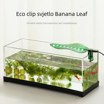 LED svjetlo za akvarij s klipom, USB napajanje, vodootporno, 1W, kućište od PC-a