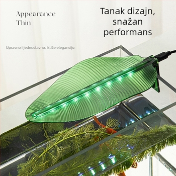 LED svjetlo za akvarij s klipom, USB napajanje, vodootporno, 1W, kućište od PC-a