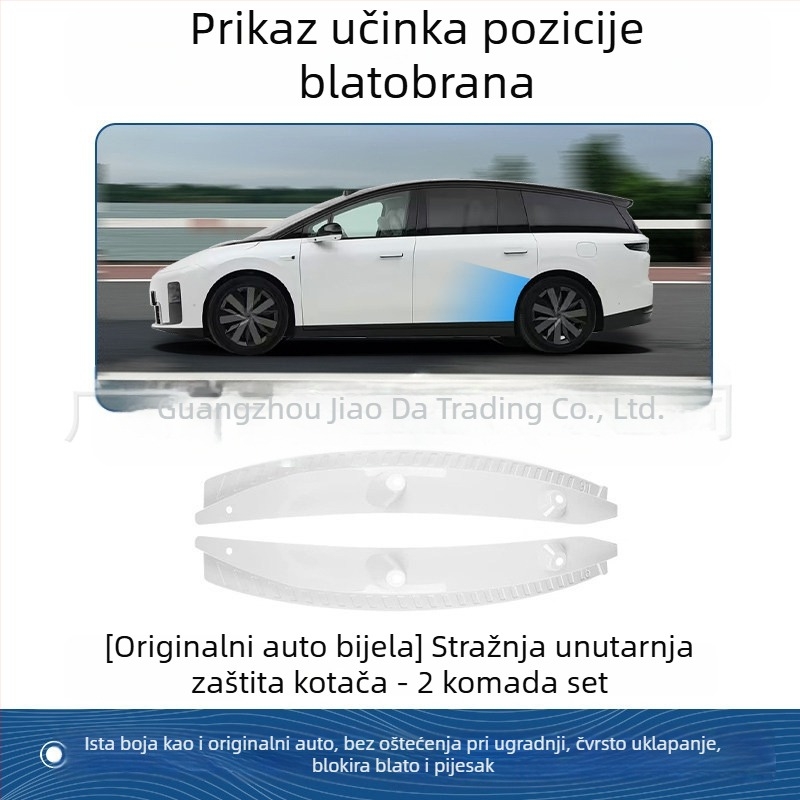 Set blatnika za blatnike blata za Ideal i8/i6 – vozilu-specifično, prednji i stražnji, plastika, 2025. model godina, automatski prijenos