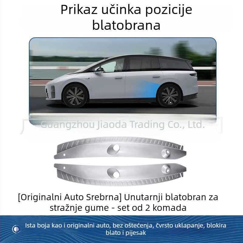 Set blatnika za blatnike blata za Ideal i8/i6 – vozilu-specifično, prednji i stražnji, plastika, 2025. model godina, automatski prijenos