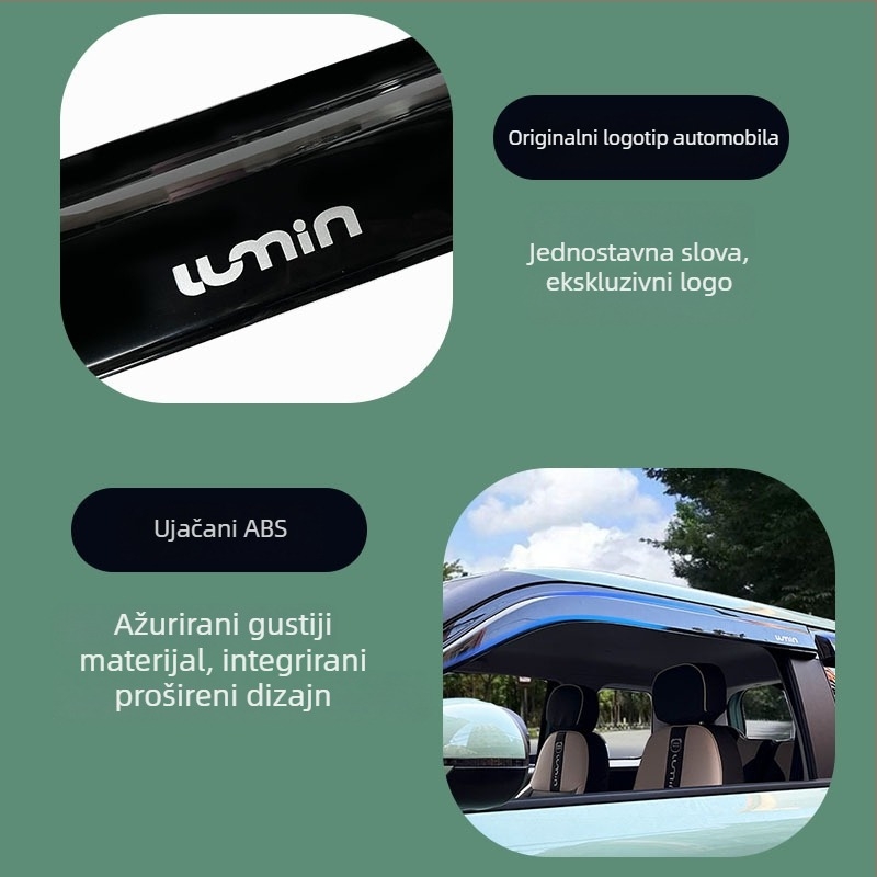 Automobilski štit za prozor kiše – zlitina + dijamant, kompatibilan s Changan Lumin