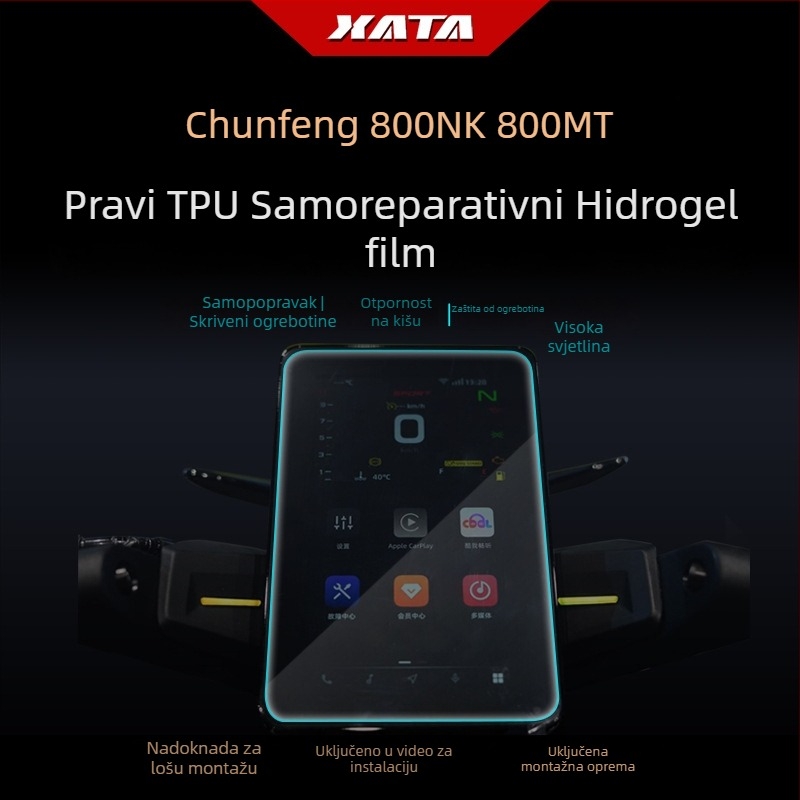 Zaštitno folija zaslona instrument ploče motora CFMOTO 800NK/800MT – otporno na ogrebotine, HD, Xiutai