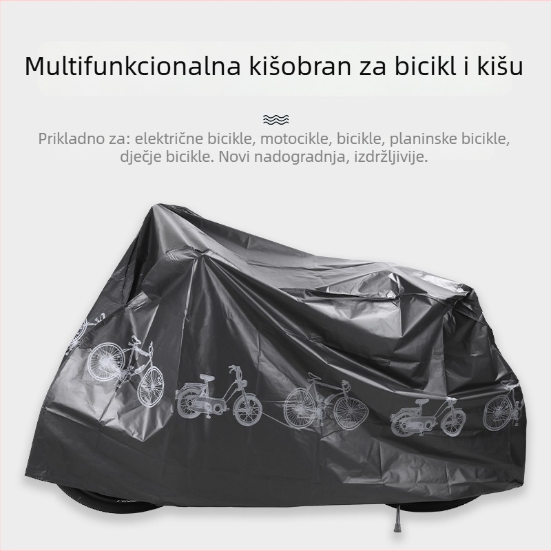 Navlaka za bicikl i motocikl, poliester, unisex, spremna za privatnu marku