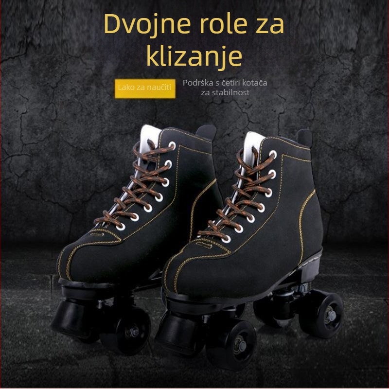 Odrasle četverokotačne rolerice s gornjim dijelom od PVC-a i potplatom od TPR