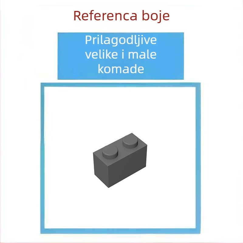 Dijelovi za građevne blokove – ABS plastika, male čestice, 1x6 Fender Wheel Eyebrow, 0,05 kg