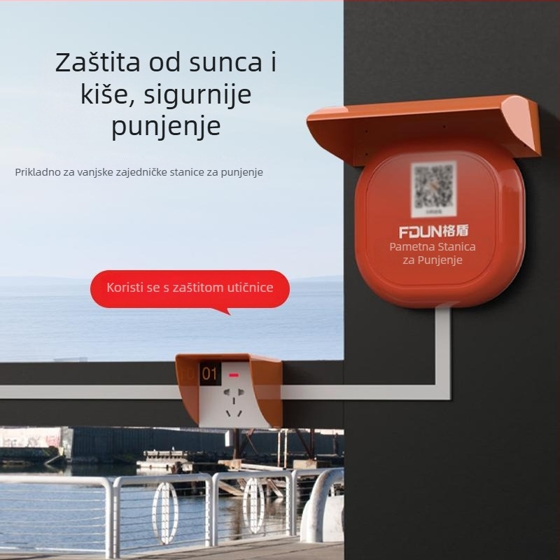 Vanjska zaštita kišne kapice za stanicu za punjenje EV – vodootporna zaštita glavne jedinice – pribor utičnica, brenda Puxi