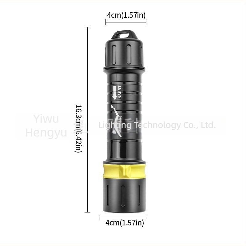 XHP70 ronilačka LED svjetiljka s digitalnim zaslonom, USB punjiva, baterija 5000mAh