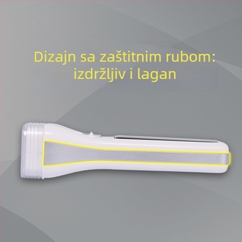 LED fenjer – vodootporan, prijenosan, višenamjenski; napajanje solarno i ručna generacija; snaga 0.7 W; LED izvor; baterija 400 mAh; domet 100–200 m