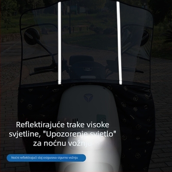 Prednje staklo za električno vozilo – debelo ojačano kišnom zaštitom, prozirno visoke jasnoće