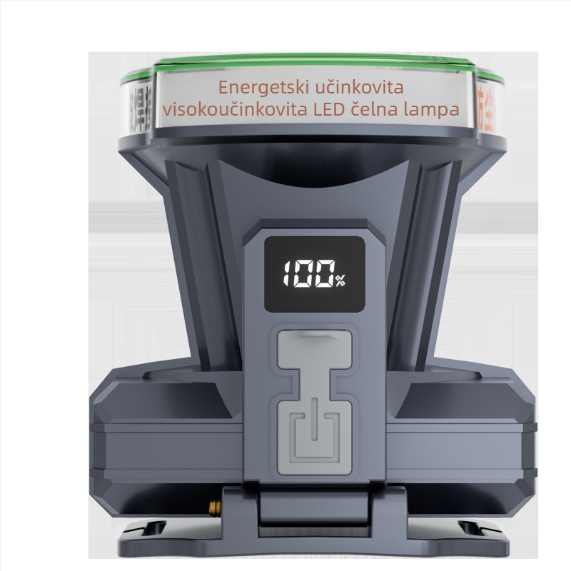 LED čelna lampa, baterijsko napajanje, 50W, 5200mAh, domet 200-500 m, uključeno punjač