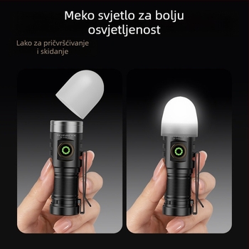 Ručna baterijska svjetiljka SKY FIRE SF-2134, aluminijska legura, kapacitet baterije 900, bijeli laser, 350+ lm, vodootporna