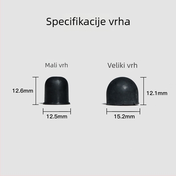 Moment dodatak za rolanje – dvostruki red, gumeni vrhovi, plastična osnova, aluminijski nosač