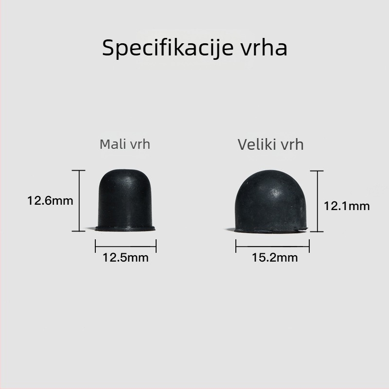 Moment dodatak za rolanje – dvostruki red, gumeni vrhovi, plastična osnova, aluminijski nosač