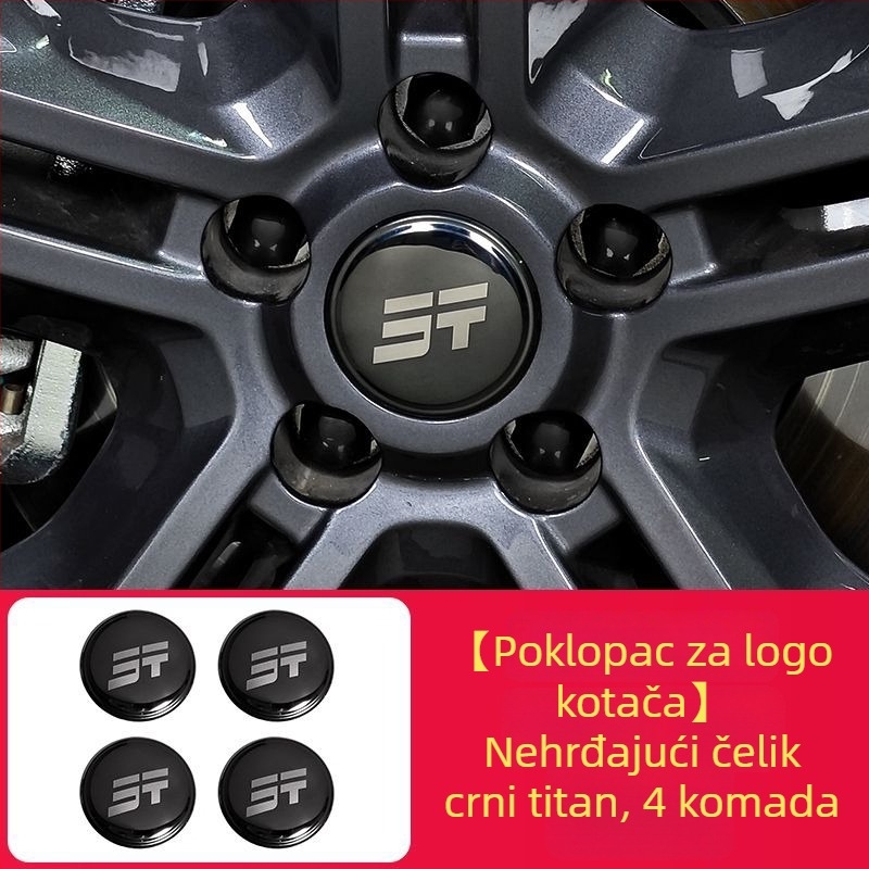 Naljepnice za središnji poklopac kotača za Jietu Traveler Shanhai T2 – aluminijska legura, karikatura uzorak, magnetsko pričvršćivanje