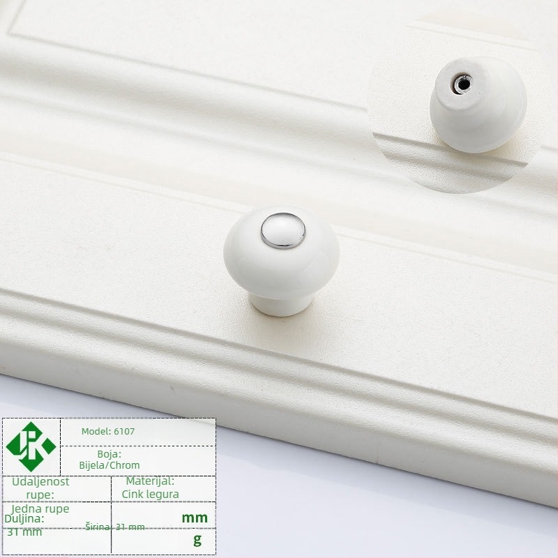 Drška za ormare – cinkov legura, elektroplakiranje, moderan minimalistički stil; pogodna za vrata ormara, garderobe, ladice
