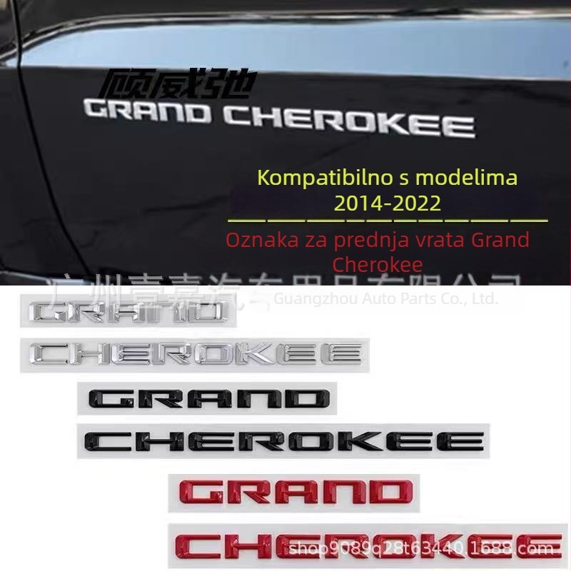 Naljepnica za karoseriju Grand Cherokee – YJ, ABS, uzorak slova, pogodno za prtljažnik, stražnji dio i bočne strane
