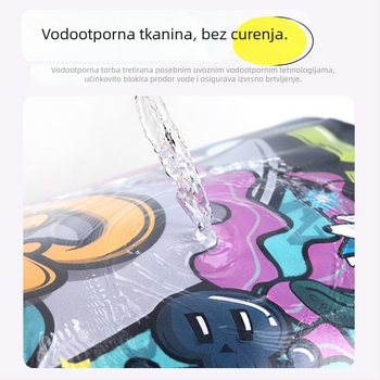 Vanjska vodootporna torba za vodne sportove (PVC, kapacitet ispod 20 l, uzorak cvijeće, stil opuštenog putovanja)
