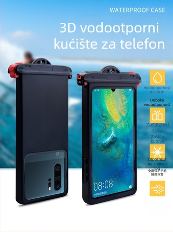 Vodootporna torbica za telefon s dodirnim zaslonom – Materijal: PC; Stil: Jednostavan; Vodootporna tkanina; Logo: Da