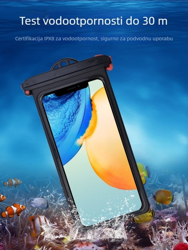 Vodootporna torbica za telefon s dodirnim zaslonom – Materijal: PC; Stil: Jednostavan; Vodootporna tkanina; Logo: Da