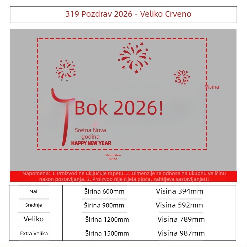 Akrilni zidni naljepnica, vodootporna, za dnevni boravak, moderan minimalistički stil