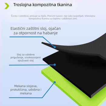 Ortez gležnja od neoprena, ultratanka kompresija, protiv uganuća, kompatibilna s obućom, za rolanje na role