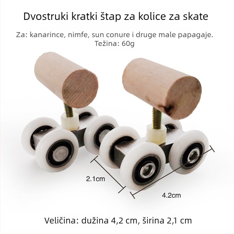 Igračka za papigu s rolama – edukativna igračka za obuku ptica