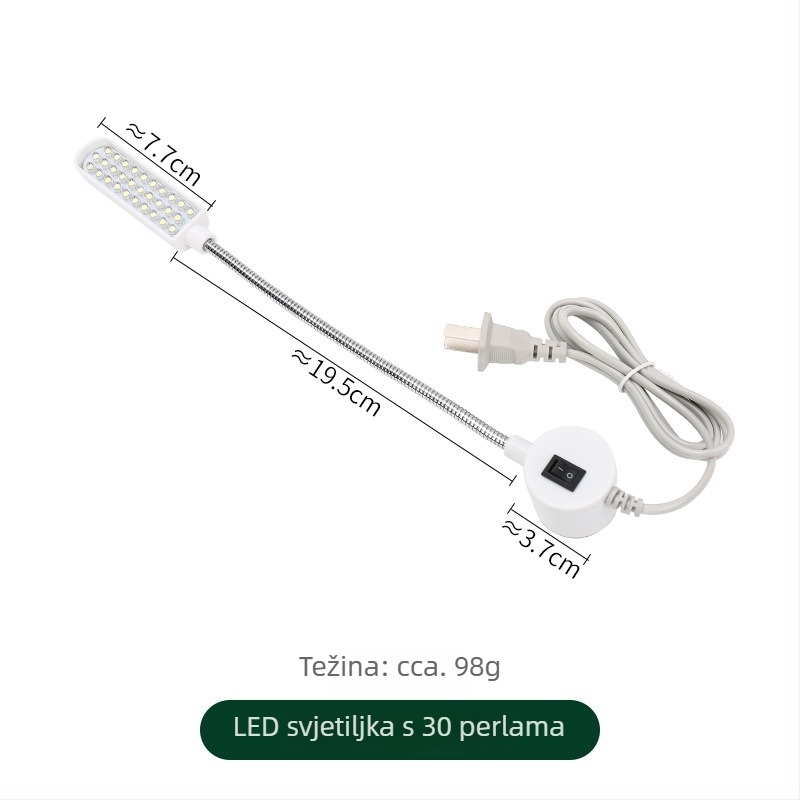LED radna svjetiljka za šivaći stroj s 30 LED dioda, za stol šivanja, zaštita očiju, JP/Jinping jp664