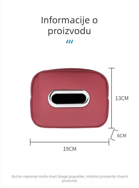 Kožna kutija za maramice u Mercedes-Benz automobilu — kožni unutarnji dodatak za E-klasu, E300A-klasu, C-klasu, GLC/GLB