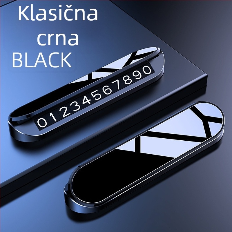 Automobilska privremena tablica za parkiranje s prilagođenim logotipom, plastika, model V4, moguć tisak logotipa, skriveni tip