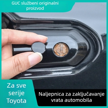 Reflektirajuća upozoravajuća naljepnica za područje zaključavanja vrata Toyota – plastična – ugradnja pomoću usisne čašice – Kod proizvoda F79HSJ57JS79HM