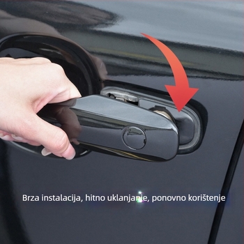 Reflektirajuća upozoravajuća naljepnica za područje zaključavanja vrata Toyota – plastična – ugradnja pomoću usisne čašice – Kod proizvoda F79HSJ57JS79HM