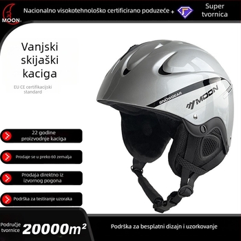 MOON Kaciga za jahanje – Unisex odrasli, polusferna kaciga, ABS+EPS, Model MS86-F