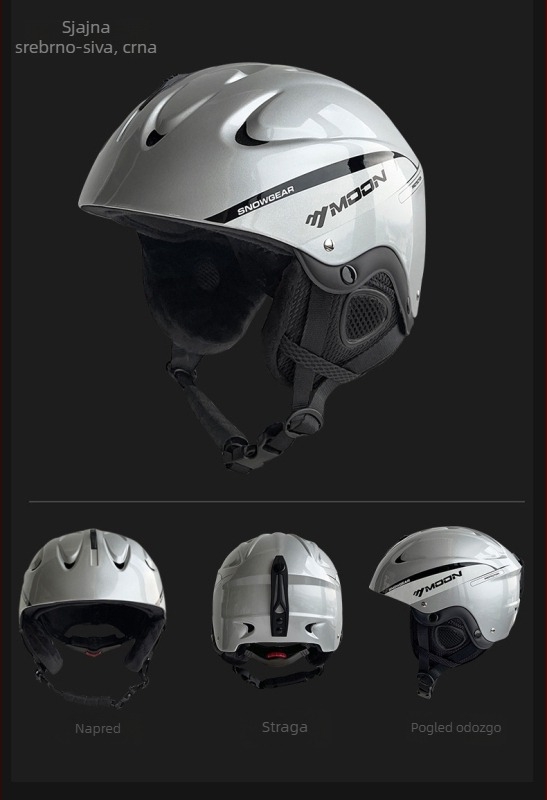 MOON Kaciga za jahanje – Unisex odrasli, polusferna kaciga, ABS+EPS, Model MS86-F