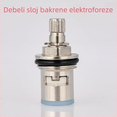 Bakreni jezgreni kutni ventil za slavinu toplom i hladnom vodom – nominalni promjer 20 mm, 180° okret, maksimalna temperatura rada 100°C, vijek trajanja 50 godina