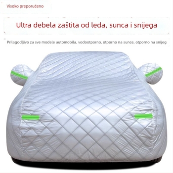 Nova debela podstavljena navlaka za automobil, potpuno zaštita od sunca, kiše i grada, toplinska izolacija