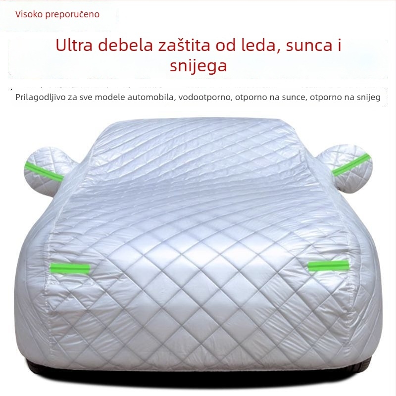 Nova debela podstavljena navlaka za automobil, potpuno zaštita od sunca, kiše i grada, toplinska izolacija