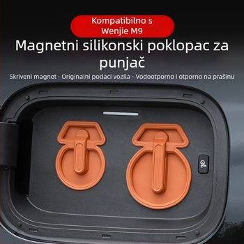 Silikonski magnetni poklopac za port za punjenje – vodootporan i zaštita od prašine za AITO M9/M8, auto dodaci