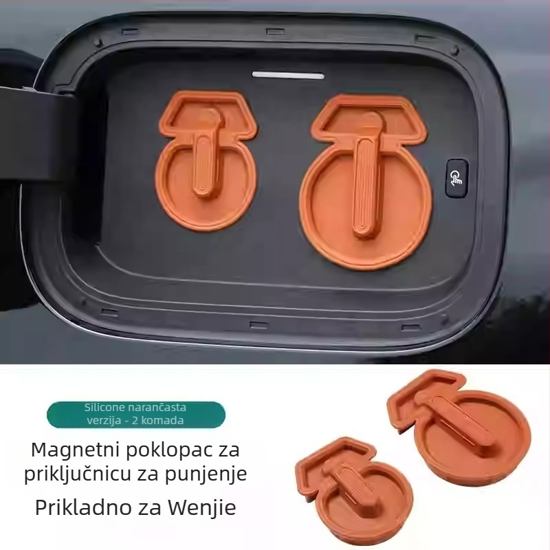 Silikonski magnetni poklopac za port za punjenje – vodootporan i zaštita od prašine za AITO M9/M8, auto dodaci