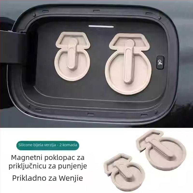 Silikonski magnetni poklopac za port za punjenje – vodootporan i zaštita od prašine za AITO M9/M8, auto dodaci