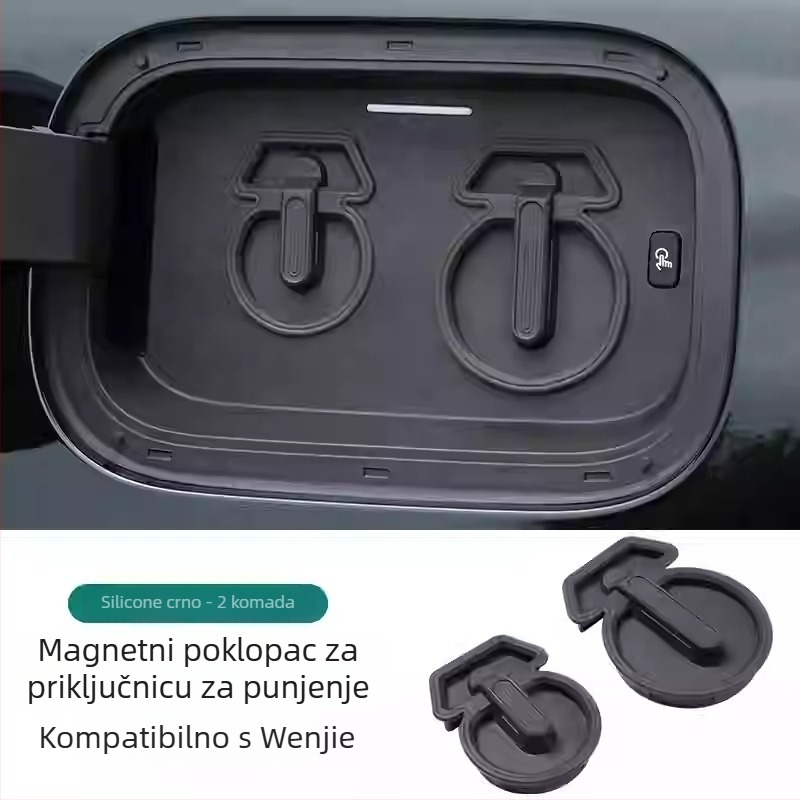 Silikonski magnetni poklopac za port za punjenje – vodootporan i zaštita od prašine za AITO M9/M8, auto dodaci
