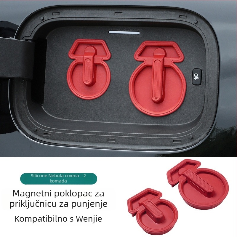 Silikonski magnetni poklopac za port za punjenje – vodootporan i zaštita od prašine za AITO M9/M8, auto dodaci