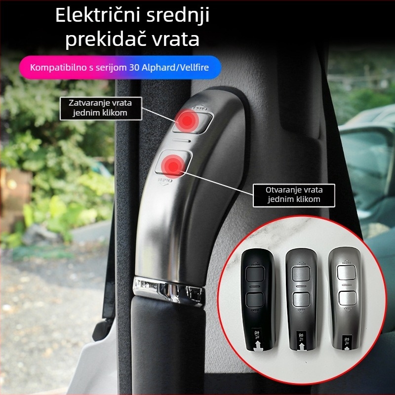 ALF30 Električni prekidač srednjih vrata za unutarnji panel automobila, serija Elfa 30, ABS, Snap-On ugradnja