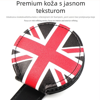 Klip za naočale za auto vizor, PU koža, kompatibilan s BMW Mini