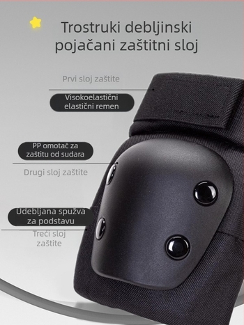 Set zaštitne opreme za rolerice – zaštita dlanova, lakta i koljena, materijal: pjena, univerzalna veličina (6-dijelni set)