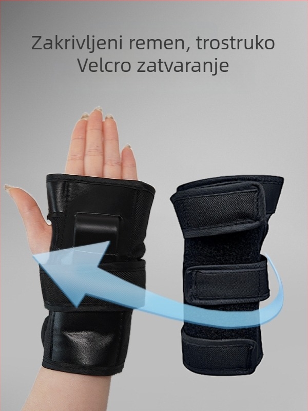 Set zaštitne opreme za rolerice – zaštita dlanova, lakta i koljena, materijal: pjena, univerzalna veličina (6-dijelni set)