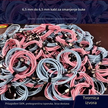 Kabel za gitaru s 6,35 mm priključkom — univerzalni instrument kabel, konstrukcija ABS/plastika/metala