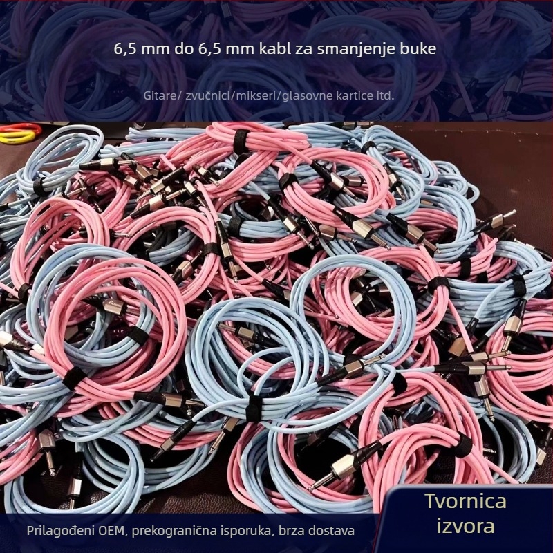Kabel za gitaru s 6,35 mm priključkom — univerzalni instrument kabel, konstrukcija ABS/plastika/metala